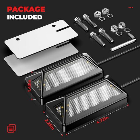 مصابيح RV خارجية 3 جوانب 180 درجة زاوية كاملة RV Porch Light، 4500K أبيض دافئ، ألومنيوم مصبوب، IP67 مقاوم للماء 12-32V DC، مصابيح RV خارجية متوافقة مع RV، العربة، المقطورة، الشاحنة، الشرفة in Kuwait