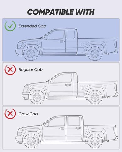 for Chevy Silverado & for GMC Sierra 1500 Floor Mats 2007-2013 (Only for Extended Cab); for GMC Sierra 2500/3500 2007-2014; All Weather Waterproof TPE Floor Mats for Chevy Silverado Accessories in Saudi Arabia