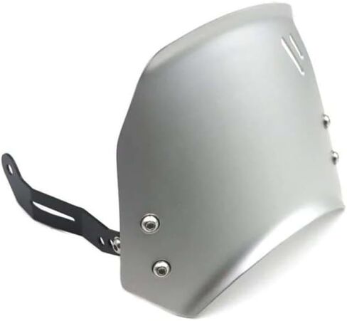 Motorcycle Windshield Windscreen Visor Wind Screen Deflector Kit Compatible with Bonneville T100 T120 Thruxton 1200 1200R(Silver) in Saudi Arabia