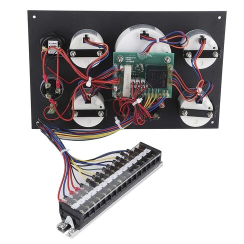 24V Gauge Cluster Oil Pressure Level Water Temperature Voltage Display with Ignition Keys in Saudi Arabia