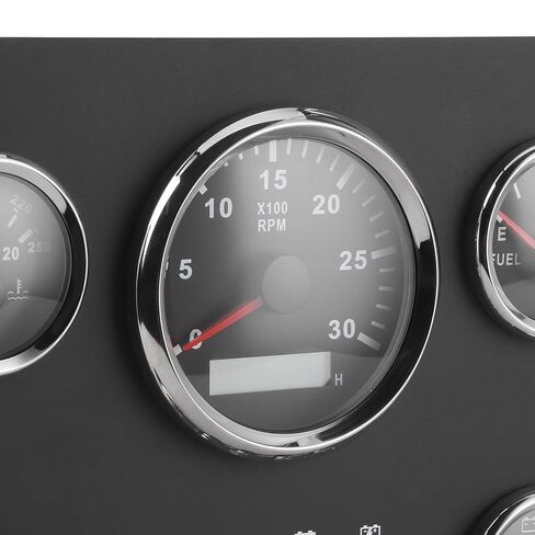 24V Gauge Cluster Oil Pressure Level Water Temperature Voltage Display with Ignition Keys in Saudi Arabia