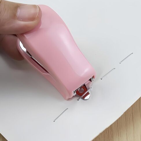 2PCS Mini Stapler with Staples，Small Cute Stapler for DeskSmall Cute Stapler for Office and School Supplies (Pink and Green) in Saudi Arabia