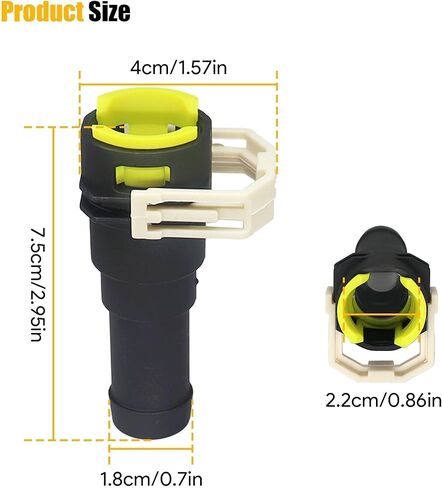 2PCS Cooling Heater Water Hose Connector D651-61-240 D65161240 Compatible with Mazda 2 DE 2007-2010 for Mazda 3 BK BL 2004-2012 for Mazda 5 CR CW 2007-2010 for Mazda 6 GG GH 2008-2012 in Saudi Arabia