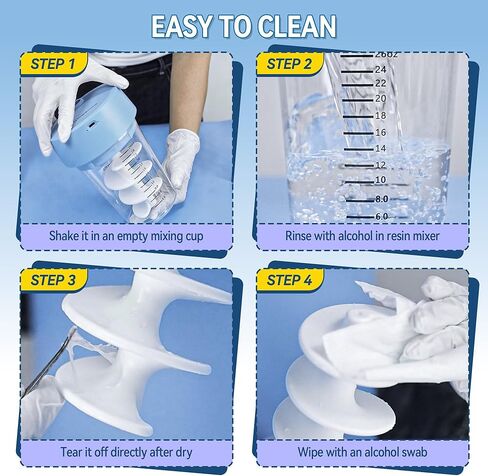 Auto Resin Mixer，Hands-Free epoxy Resin Mixer，Reduce Bubbles，Suitable for 24OZ, Resin molds, Silicone molds, and DIY Crafts in Saudi Arabia