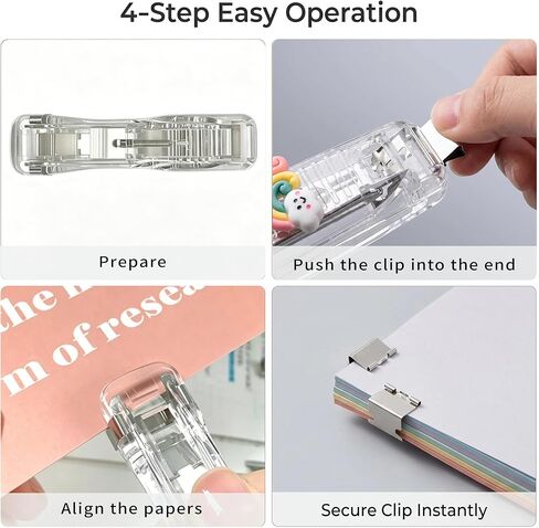 ZipClip -4 pcs ZipClip+50 Pcs Colorful Clips+50 Pcs Silver Clips+10 PES Triangle Clip All are Reusable in Saudi Arabia