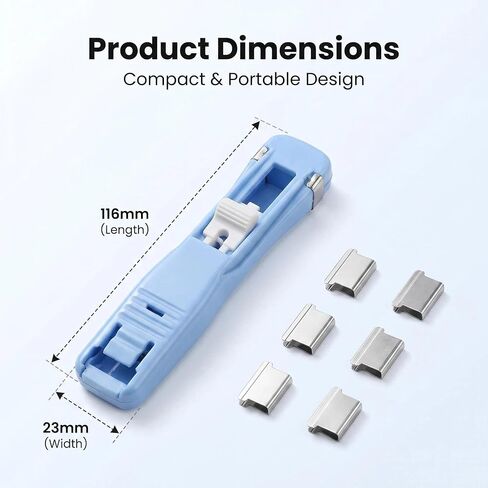 ZipClip -4 pcs ZipClip+50 Pcs Colorful Clips+50 Pcs Silver Clips+10 PES Triangle Clip All are Reusable in Saudi Arabia