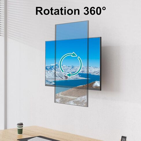 MOUNT PRO Monitor Wall Mount for Max 32 Inch Computer Screen, Premium Heavy Duty Single Monitor Arm, Full Motion Wall Monitor Mount with VESA Extension Kit, Max VESA 200x200mm in Saudi Arabia