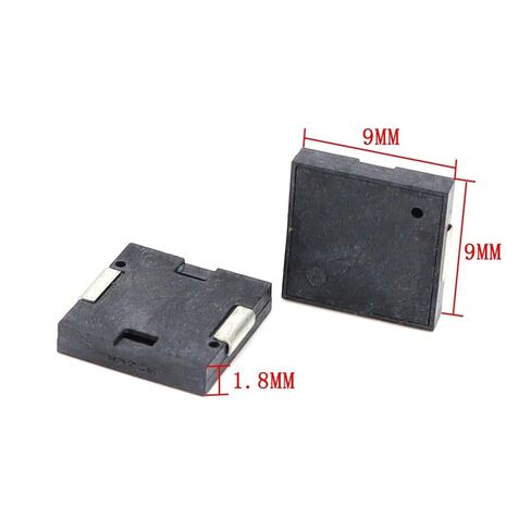 1 قطعة SMD طنان كهرضغطية 9018 البعد 9.0x9.0x1.8 مللي متر صفارة تيار منخفض إنذار بصوت عالٍ 3-24 فولت in Kuwait