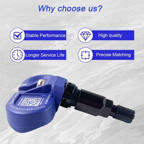 [4 عبوات] مستشعر TPMS بلوتوث لطراز Tesla 3 Y S X (2020-2025)، نظام مراقبة ضغط الإطارات المبرمج مسبقًا، استبدال مباشر من OEM 1490701-00-B 1490701-01-C، BLE عالي الدقة in Kuwait