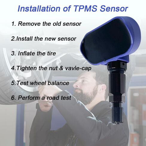 [4 عبوات] مستشعر TPMS بلوتوث لطراز Tesla 3 Y S X (2020-2025)، نظام مراقبة ضغط الإطارات المبرمج مسبقًا، استبدال مباشر من OEM 1490701-00-B 1490701-01-C، BLE عالي الدقة in Kuwait