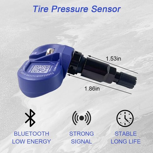 [4 عبوات] مستشعر TPMS بلوتوث لطراز Tesla 3 Y S X (2020-2025)، نظام مراقبة ضغط الإطارات المبرمج مسبقًا، استبدال مباشر من OEM 1490701-00-B 1490701-01-C، BLE عالي الدقة in Kuwait