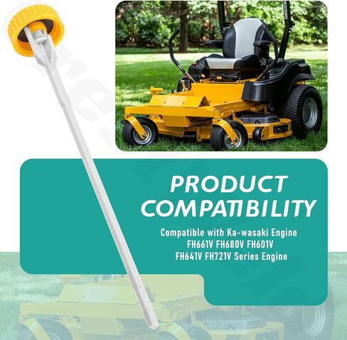 14075-7008 Oil Dipstick Cap Kit (About 10.55 in) Compatible with Ka-wasaki Engine FH661V FH680V FH601V FH641V FH721V Series Engine, Replace 14075-7005 14075-7002 in Saudi Arabia