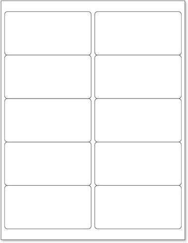 Shield Label Multipurpose Sticker Labels - 10-Up, 1000 Pages, White, 2 x 4 Inch - Perfect for Addressing and All-Purpose Use with Laser or Inkjet Printers in Saudi Arabia