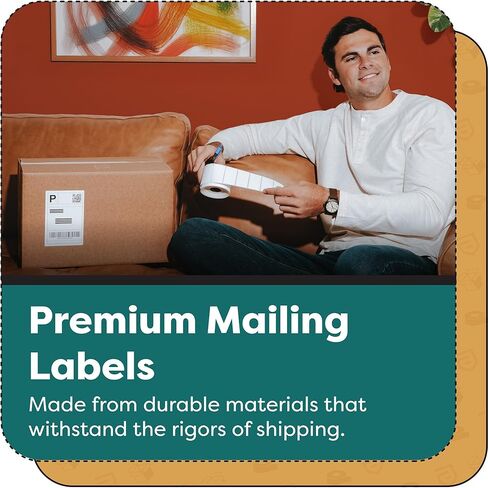 Aegis Adhesives - 4" X 6" Direct Thermal Labels with 3" Core (4000 Count, 4 Rolls) - Shipping Labels and Barcode Stickers for Warehouse Fulfillment - Compatible with Industrial Thermal Printers in Kuwait