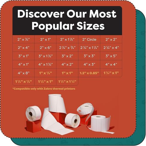 Aegis Adhesives - 4" X 6" Direct Thermal Labels with 3" Core (4000 Count, 4 Rolls) - Shipping Labels and Barcode Stickers for Warehouse Fulfillment - Compatible with Industrial Thermal Printers in Kuwait