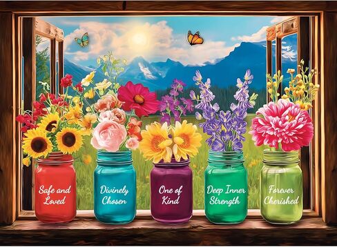 Puzzles for Adults 500 Pieces,Colorful Town Puzzle for Adults 500 Pieces,Spring House Jigsaw Puzzles for Seniors,Recyclable Cardboard Puzzle,Perfect for Game Nights Giving Puzzles,20.5x15 in in Saudi Arabia