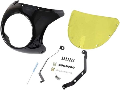 Motorbike Contrasting Color Windscreen Compatible with Motorcycle Windshield Fairing Protector Universal in Saudi Arabia