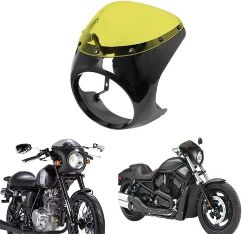 Motorbike Contrasting Color Windscreen Compatible with Motorcycle Windshield Fairing Protector Universal in Saudi Arabia