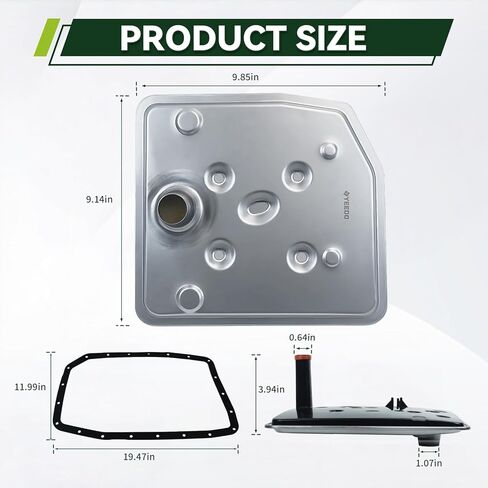 مجموعة حشية وعاء زيت فلتر ناقل الحركة من YEEDO مناسبة لسيارة Ford Expedition F150 F250/F350 Super Duty Mustang، لسيارة Lincoln Navigator يستبدل FT-188، BL3Z-7A098-A in Kuwait