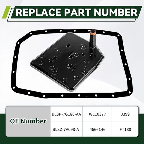 YEEDO 6R80 Transmission Filter Oil Pan Gasket Kit Fit for Ford Expedition F-150 F-250 F-350 Super Duty Mustang, Lincoln Navigator Replaces FT-188, BL3P7G186AA in Saudi Arabia