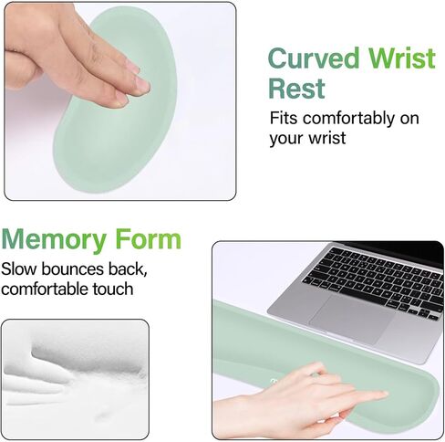 MOSISO Keyboard Mouse Pad Set, Large Gaming Mousepad&Keyboard Wrist Rest&Wrist Rest for Mouse&Coaster Set, Ergonomic Non-Slip Mousepad&Easy Typing Cushion with Memory Foam for Home Office, Purple in Saudi Arabia