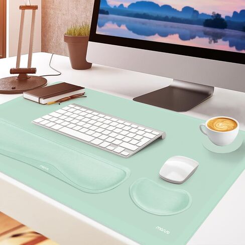 MOSISO Keyboard Mouse Pad Set, Large Gaming Mousepad&Keyboard Wrist Rest&Wrist Rest for Mouse&Coaster Set, Ergonomic Non-Slip Mousepad&Easy Typing Cushion with Memory Foam for Home Office, Purple in Saudi Arabia