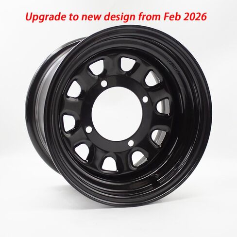 2 حزمة 12x7 ATV الحافات UTV عجلة الحافات الفولاذية 4/137 12x7 إزاحة 4 + 3 لـ Kawasaki Teryx 4 Mule 500 520 550 610 (غير مناسب Teryx KRX1000) in Kuwait