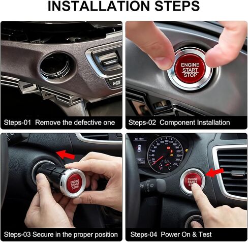 35881-T5H-H41 Ignition Starter Switch for Honda FIT 2015-2018, Start Stop Push Button One-Button Switch Replaces 35881T5AJ01 35881T5AJ02 in Saudi Arabia