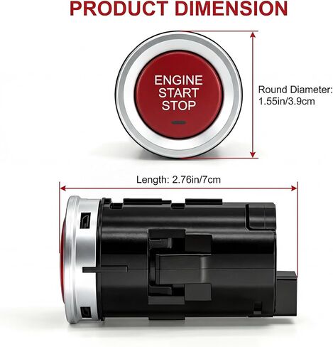 35881-T5H-H41 Ignition Starter Switch for Honda FIT 2015-2018, Start Stop Push Button One-Button Switch Replaces 35881T5AJ01 35881T5AJ02 in Saudi Arabia