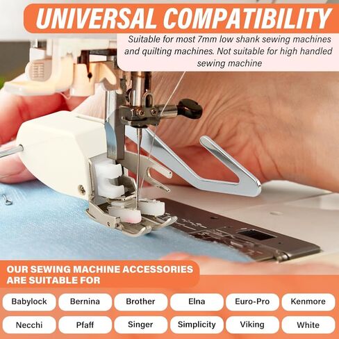 Open Toe Walking Foot W/Guide for Brother Sewing Machine Quilting,Sewing Presser Foot Stitch Through Multiple Layers and Match Prints Fits for Janome,Singer Sewing Machines in Saudi Arabia