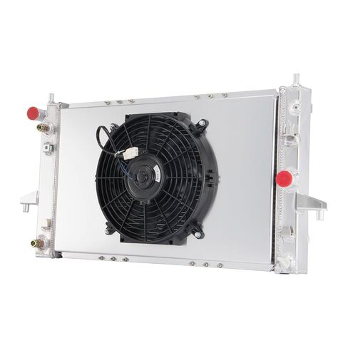 Aluminum Radiator with Shroud Fan for 1994-2002 Saturn SC1 SC2 SL SL1 SL2 SW1 SW2 1.9L L4 Gas, Automotive Radiator Replacement for 1994 1995 1996 1997 1998 1999 2000 2001 2002 in Saudi Arabia