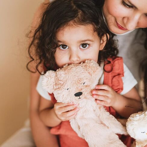 Slumberkins Honey Bear Snuggler & Affirmation Card Bundle | Promotes Gratitude, Respect & Sharing | Social Emotional Tools for Ages 0+ (Honey Bear Snuggler Plush + Affirmation Card) in Saudi Arabia