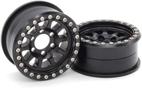 Vanquish Products Battle Born Wheels 1.9" Sierra Wheels Black Anodized (2) in Saudi Arabia