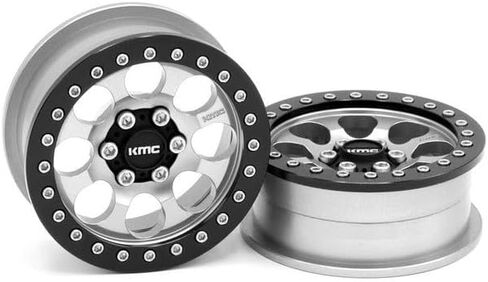 Vanquish Products 2.2 Aluminum KMC KM237 Riot Beadlock Wheels Clear Anodized (2) in Saudi Arabia