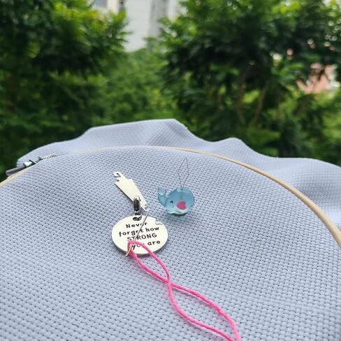 Funny Inspirational Magnetic Needle Minder with Needle Threader, Elephant Needle Nanny Keeper, Cross Stitch Embroidery Sewing Needlework Tools Accessories Set in Kuwait