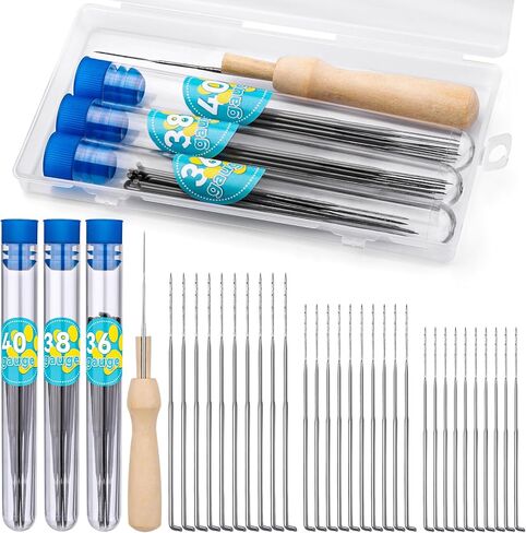 Yizzvb Needle Felting Starter Kit, 3 Sizes of Felting Needles with 24 Colors Wool Roving, Wool Crafting Supplies for Creating Felted Animal Projects in Saudi Arabia