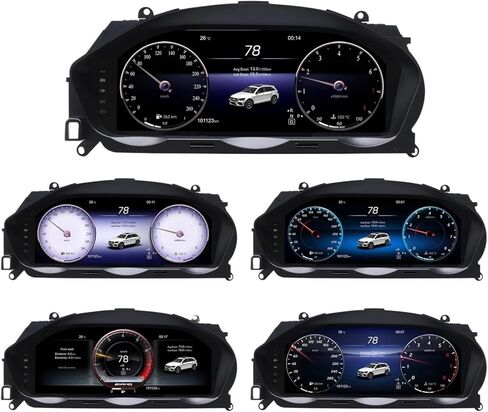 مجموعة أدوات رقمية مقاس 12.3 بوصة متوافقة مع لوحة قياس لوحة القيادة Mercedes-Benz C-Class W204 (2011–2014) NTG 4.5 in Kuwait