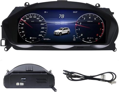 مجموعة أدوات رقمية مقاس 12.3 بوصة متوافقة مع لوحة قياس لوحة القيادة Mercedes-Benz C-Class W204 (2011–2014) NTG 4.5 in Kuwait