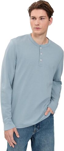 Faherty Men's Long Sleeve Waffle Henley in Saudi Arabia