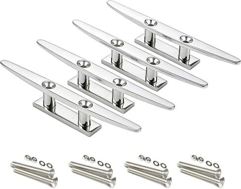 MX Boat Cleats Stainless Steel Marine Dock Cleats Heavy Duty Mooring Accessories 2PCS in Saudi Arabia