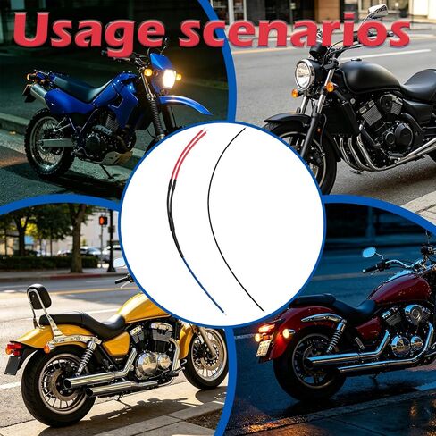 طقم أسلاك صمام ثنائي لإشارة الانعطاف LED 4709 متوافق مع Kawasaki Vulcan 1600 900 Classic XR650L؛ لهوندا الظل 600 VT1100 XR650L VTX1800C CRF230M. لسوزوكي GS500F DR350. لياماها إندورو. in Kuwait