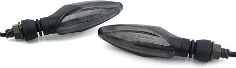 مصباح إشارة الانعطاف LED عالي الجودة لـ Kawasaki Ninja 650 650R Z800 ZX6R لهوندا MSX125 Grom125 لسوزوكي GSXR 600/750/1000 GS500F لـ Yamaha YZR R1/R3/R6 (دخان، قطعتان) in Kuwait