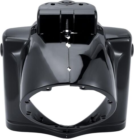 7" Round Headlight Nacelle Cover Headlamp Nacelle Cover Fit for Harley Road King FLHR 2014-2024 Chrome/Black in Saudi Arabia