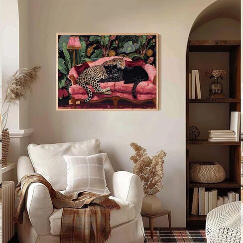 Cheetah Diamond Art Kits for Adults, 5D Leopard DIY Diamond Painting Kits for Beginner, Diamond Dots Full Drill Crafts for Gem Art Dot Art for Adults Home Wall Decor for Teens Boys Girls 12x16 inch in Saudi Arabia