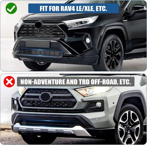 Front Grill Mesh Insert Compatible with Toyota RAV4 2019-2025 Accessories, Not Fit for Adventure and TRD Off-Road Models, Air Inlet Vent Grill Cover for Toyota RAV4 Accessories in Saudi Arabia
