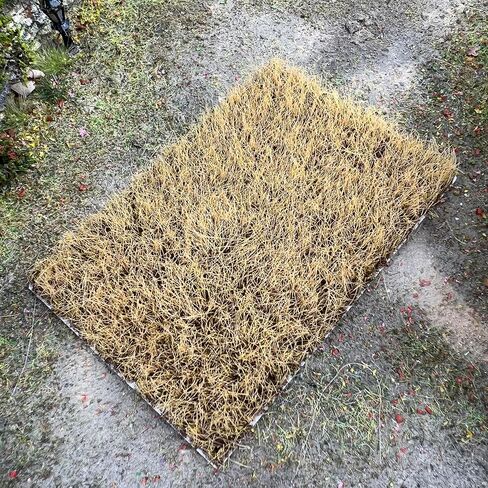 Miniature Model Grass Tufts & 8mm Static Grass Sheets for Diorama - 3.27x2.17 Inch Terrain Scenery for Railway, Train, Car Diorama & Miniature Scene Models (Wood Yellow) in Saudi Arabia
