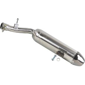 35mm Chrome Silver Muffler Exhaust Pipe for 150cc 200cc 250cc Dirt Pit Bike Scooter Motorized Bicycle in Kuwait