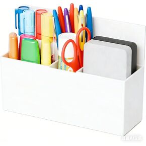 SuoXing 2Pack Magnetic Dry Erase Marker Holder,Clear Acrylic Marker Holder with Magnet,Adhesive for Whiteboard,Expo,Wall,Refrigerator,Office or Classroom,White Board Accessories,Locker Pencil Holder in Saudi Arabia