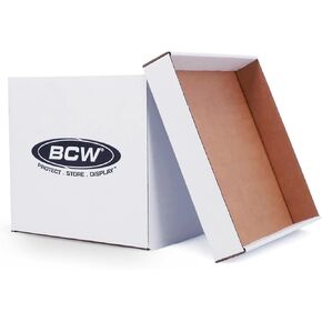 BCW 33 RPM Vinyl Record Storage Boxes, Holds 65 12-Inch LPs Each, 10 Pack | Each reinforced corrugated box holds up to 65 12-inch LPs or laserdiscs, with handles, lid, and stackable archival storage. in Kuwait