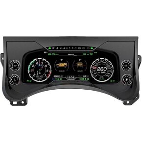 مجموعة لوحة القيادة الرقمية للسيارة مقاس 12.3 بوصة متوافقة مع Hummer H2 2003 2004 2005-2009 لوحة العدادات الافتراضية عداد السرعة في قمرة القيادة in Kuwait